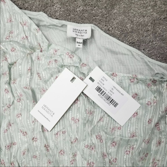 NWT HEMANT & NANDITA dress sana one shoulder NWT XL $358 - Picture 13 of 14